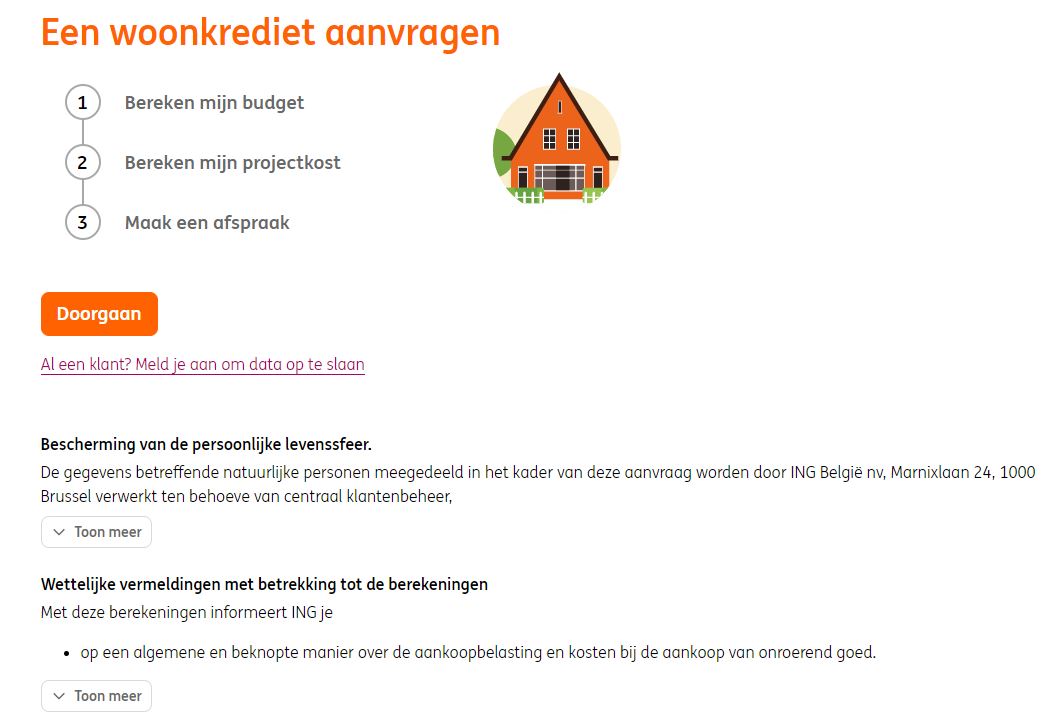 kleine lening aanvragen ing