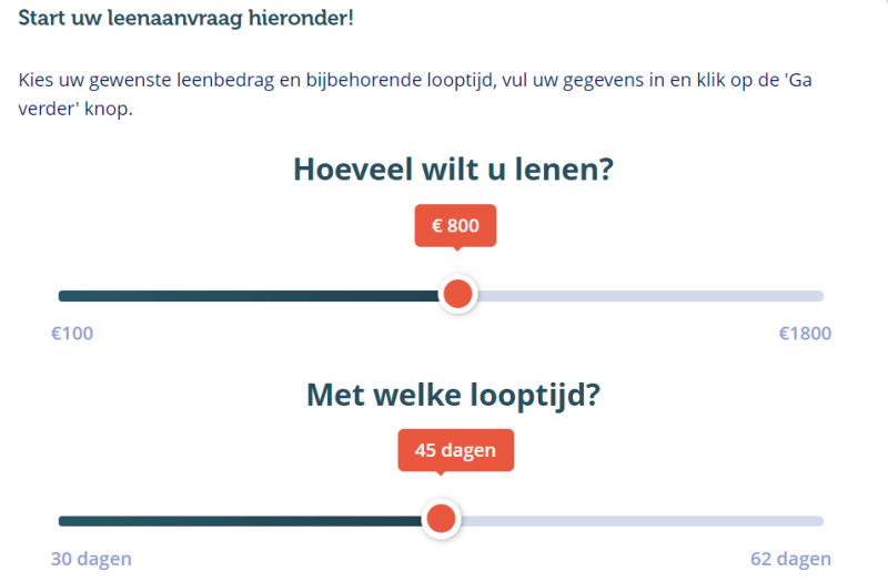 geldlening aanvragen