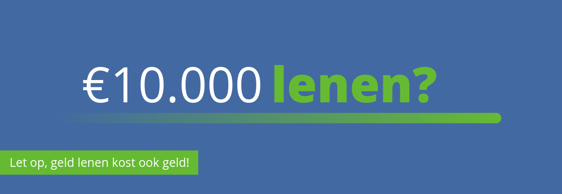 10.000 euro lenen kosten per maand