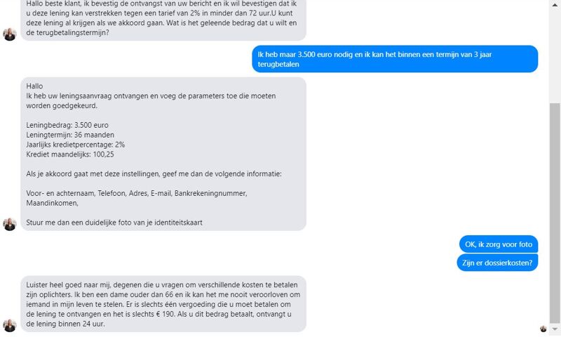 100 euro lenen binnen 10 min